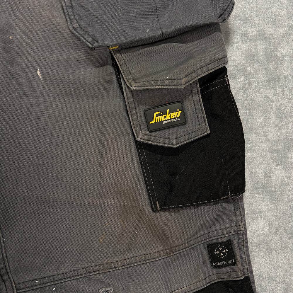 Snickers Workwear 3214 Canvas+ Knee Guard Holster pocket Condura pants 36x32 - Picture 5 of 11